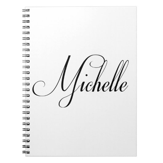 Haar naam is Michelle Calligraphy Notitieboek (Voorkant)