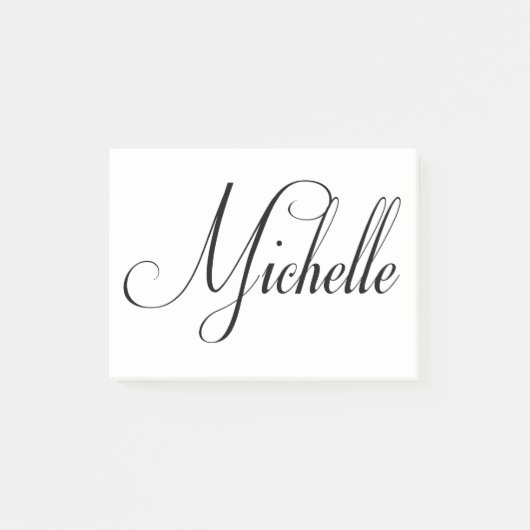 Haar naam is Michelle Calligraphy Post-it® Notes (Voorkant)