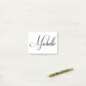 Haar naam is Michelle Calligraphy Post-it® Notes (Op bureau)