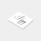 Haar naam is Poppy Calligraphy Post-it® Notes (Schuin)