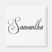 Haar naam is Samantha Calligraphy Magneet (Voorkant)