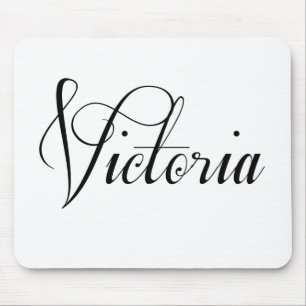 Haar naam is Victoria Calligrafie Muismat