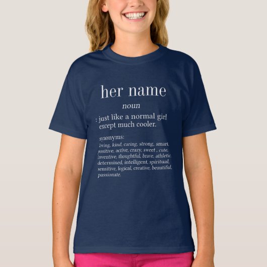 Haar naamdefinitie t-shirt (Voorkant)