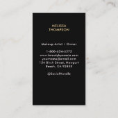 Haar Nagels Make-up Salon Celestial Mystic Tarot Visitekaartje (Achterkant)