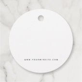 HAAR + NAGELS stylist elegant logo rond label (Achterkant)