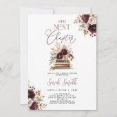 Haar nieuwe Chapter Herfst Bridal Shower Invitatio Kaart (Voorkant)