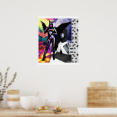 Haar nieuwe Memphis-ontwerpfeestje Poster (Keuken)