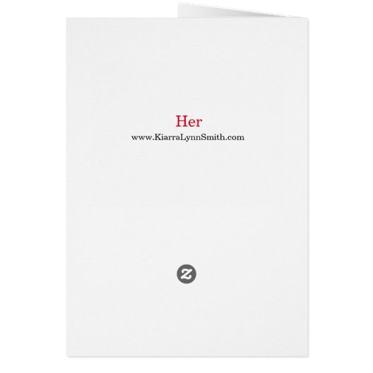 Haar Notecard (Achterkant)