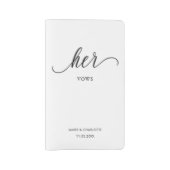 Haar Notitieboek voor het minimalistische script v (Voorkant)