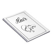 Haar Notitieboek | Wit Notitieboek (Rechterzijde)