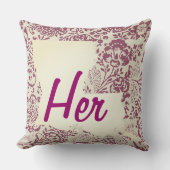 Haar of haar staat Floral Louisiana een kleurenpil Kussen (Voorkant)