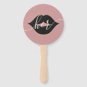 Haar of hem bruid bruidegom bruiloft spel hand fan handwaaier (Achterkant)