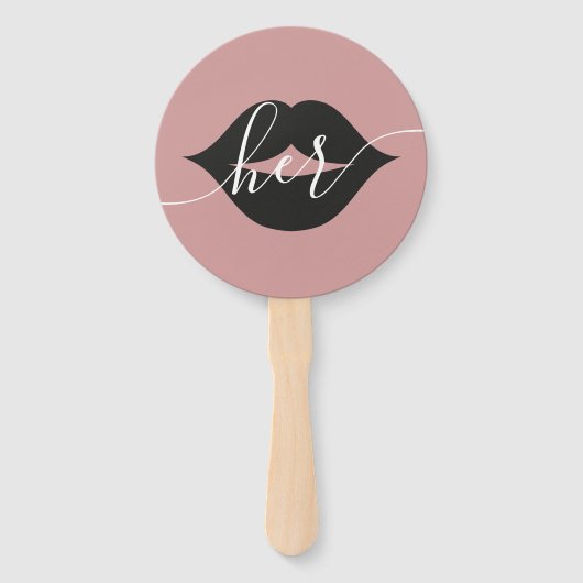 Haar of hem bruid bruidegom bruiloft spel hand fan handwaaier (Achterkant)