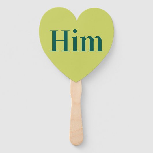 Haar of hem? | bruid bruidegom retro bruiloft spel handwaaier (Achterkant)