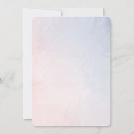 Haar of hem gender openbaren Baby shower uitnodigi Kaart (Achterkant)