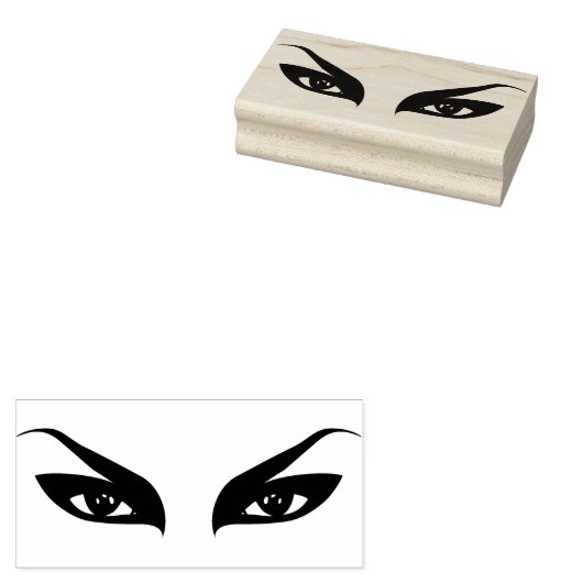 Haar ogen kijken naar jou! Rubberstempel (Gestempeld)