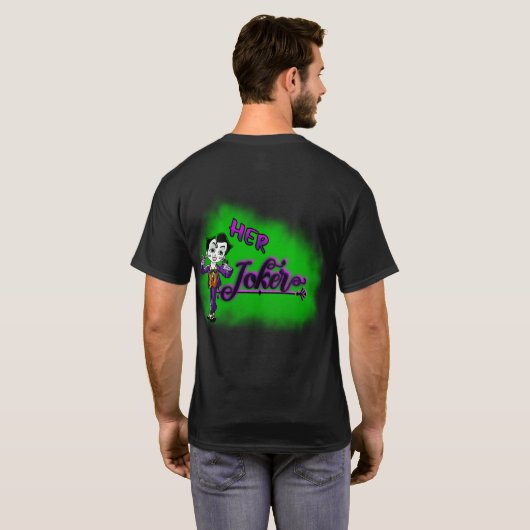 Haar oker koppels die passen bij T-shirts (Achterkant volledig)