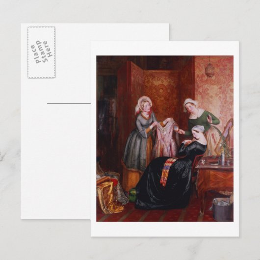 Haar onkruid weggooien briefkaart (Voorkant / Achterkant)