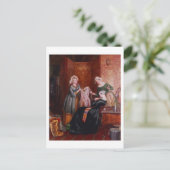 Haar onkruid weggooien briefkaart (Staand voorkant)