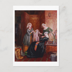 Haar onkruid weggooien briefkaart