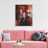 Haar onkruid weggooien canvas afdruk (Insitu (Woonkamer))