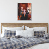 Haar onkruid weggooien canvas afdruk (Insitu (Slaapkamer))