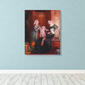 Haar onkruid weggooien canvas afdruk (Insitu (Houten vloer))