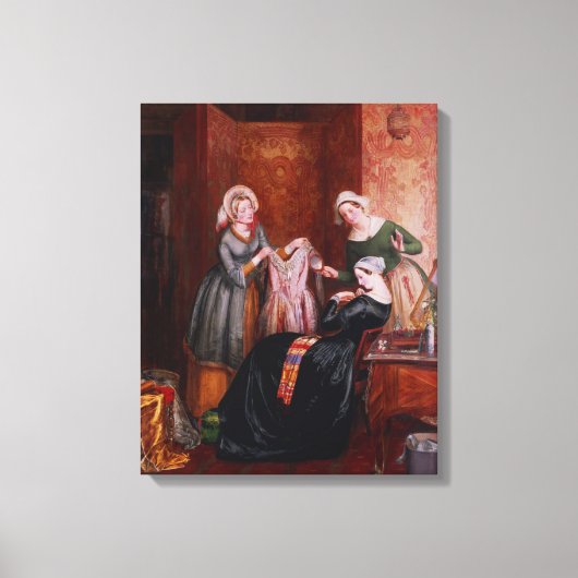Haar onkruid weggooien canvas afdruk (Voorkant)