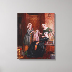 Haar onkruid weggooien canvas afdruk