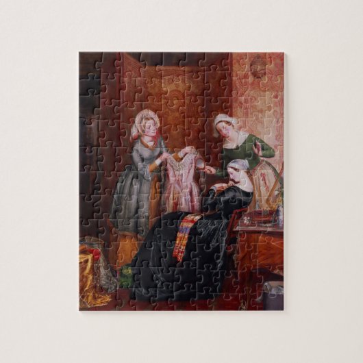 Haar onkruid weggooien legpuzzel (Verticaal)