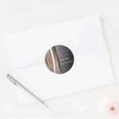 Haar ontworpen ronde Sticker (Envelop)