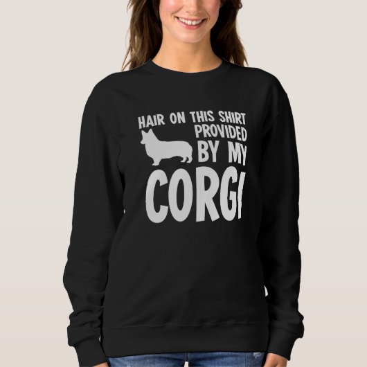 Haar op deze Corgi Dog Premium Trui (Voorkant)