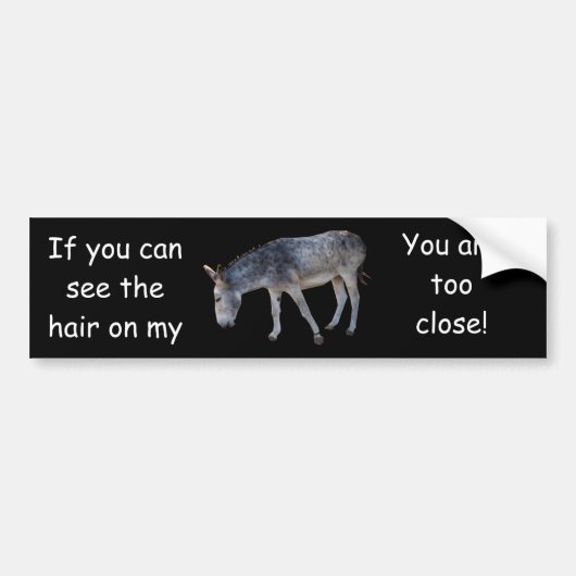 Haar op mijn... Bumpersticker (Voorkant)