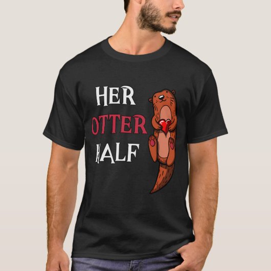 Haar Otter Half Vriendje T-shirt (Voorkant)