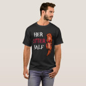 Haar otter Mannen Boyvriendin van een halve Valent T-shirt (Voorkant volledig)