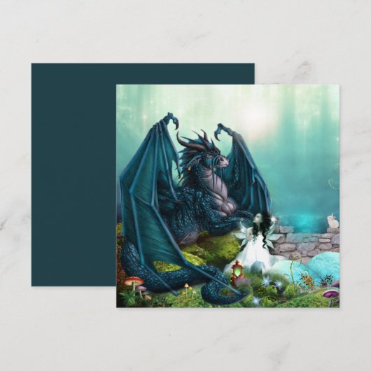 Haar Pet Fantasy Dragon en Fairy (Voorkant / Achterkant)