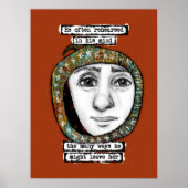 Haar Poster Wall Art achterlaten (Voorkant)