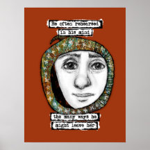 Haar Poster Wall Art achterlaten