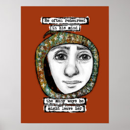 Haar Poster Wall Art achterlaten