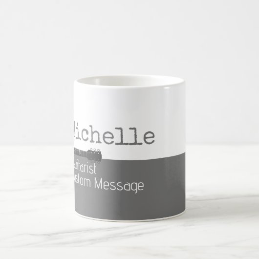 haar professionele halfgrijze halfwitte koffiemok (Center)