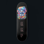 *~* Haar Regenboog Troll AP89 Neon Initiaal Persoonlijk Skateboard<br><div class="desc">(Zoekcode AP89 voor Troll items en AP88 voor middeleeuwse thema items ) Gemakkelijk overzetten naar andere Zazzle producten. ZWARTE achtergrond Skateboard. De felle en o zo vrolijke NEON Rainbow kleuren poppen gewoon de TROLL afbeeldingen en LETTERS. Pas/personaliseer uw INITIALEN/MONOGRAM aan. Whimsical Schattige grappig lang haar trol. Heldere oog vangen RAINBOW...</div>