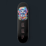 *~* Haar Regenboog Troll AP89 Neon Initiaal Persoonlijk Skateboard<br><div class="desc">(Zoekcode AP89 voor Troll items en AP88 voor middeleeuwse thema items ) Gemakkelijk overzetten naar andere Zazzle producten. ZWARTE achtergrond Skateboard. De felle en o zo vrolijke NEON Rainbow kleuren poppen gewoon de TROLL afbeeldingen en LETTERS. Pas/personaliseer uw INITIALEN/MONOGRAM aan. Whimsical Schattige grappig lang haar trol. Heldere oog vangen RAINBOW...</div>