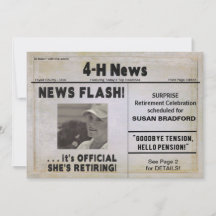 HAAR RETIRING INVITATION (NEWSPAPER) 4H NEWS