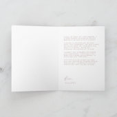 Haar Roos Gold Kaart met een moderne minimalistisc (Binnen)