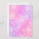 Haar Royal Fivity Birthday Invitation Sjabloon Kaart (Achterkant)