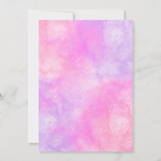 Haar Royal Fivity Birthday Invitation Sjabloon Kaart (Achterkant)