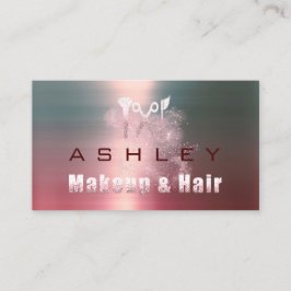 Haar Salon Make-up Artiest Afspraak Burgund Grey Visitekaartje