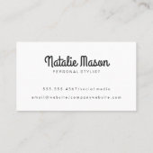 Haar | Salon Shears Visitekaartje (Achterkant)