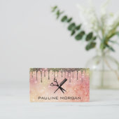 Haar Salon Tools | Glitter Star Dust Visitekaartje (Staand voorkant)