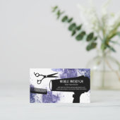 Haar Salon Tools | Waterverf artistiek Afsprakenkaartje (Staand voorkant)